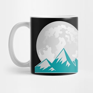Moon And Mountains Mug